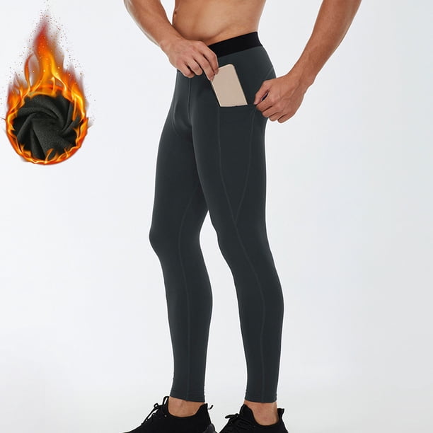Pantalones de yoga largos para hombre, cálidos, de fitness, de alta elasticidad, ajustados, para correr, baloncesto, entrenamiento, base, pantalones para hombre