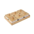 thumbnail image 4 of deevoka Divided Serving Tray Serving Dish with Lid Serve Appetizer Removable Snack Bowl 6 grids, 4 of 9