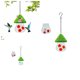 thumbnail image 1 of Comedero para pájaros domésticos en grupo | Comedero colgante de agua para colibrí | Adorable decoración de plástico para patio | Patio exterior del jardín | Estación Dual de Alimentación y Agua, 1 of 1
