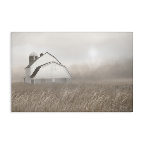 Stupell Industries Windblown Farm Grasses Landscape & Nature Painting Wrapped Canvas Art Print Wall Art, 24 x 16