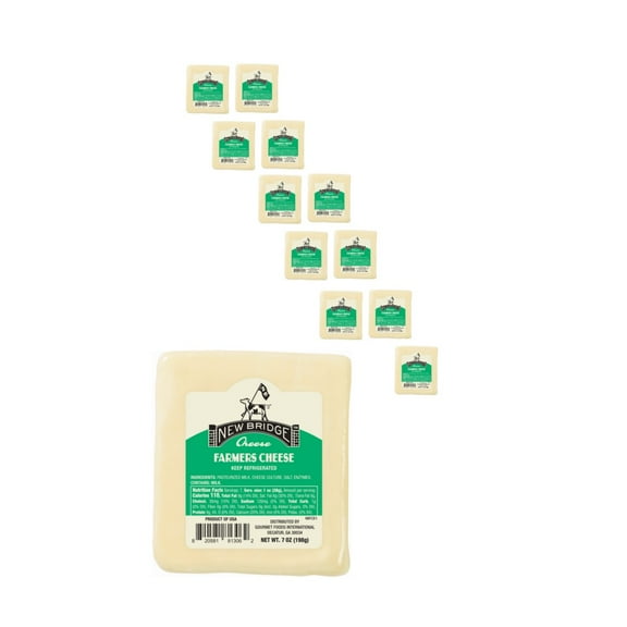New Bridge Farmers Cheese, 7OZ, 12 Pack