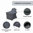 thumbnail image 2 of Covers & all Outdoor Adirondack Chair Covers for High-Density Polyethylene Chairs, Water-Repellent UV-Resistant Polyester with Tie-Downs, 2 of 6