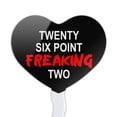 thumbnail image 2 of Twenty Six Point Freaking Two Marathon 26.2 Heart Love Cupcake Picks Toppers Decoration Set of 6, 2 of 6