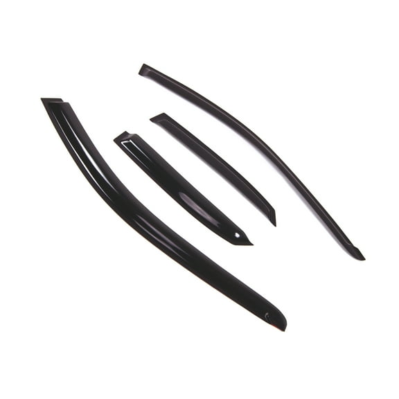 Tuningpros WD2-489 Outside Mount Window Visor Deflector Rain Guard Dark Smoke 4 Pcs Set For 2000-2004 Volvo S40