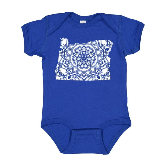 Inktastic Oregon Silhouette Mandala Boys or Girls Baby Bodysuit