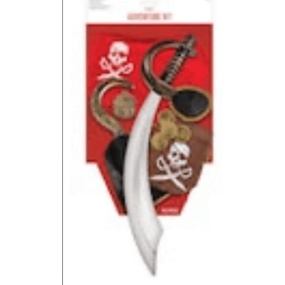 AMSCAN - Pirate Adventure Kit Costume Accessory Set (10 Pieces)