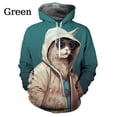 thumbnail image 2 of Sudadera con capucha con diseño de gato genial, ropa para hombre, sudadera con capucha divertida con estampado 3D para niños y mujeres, sudadera con capucha estilo Harajuku Y2K, 2 of 4