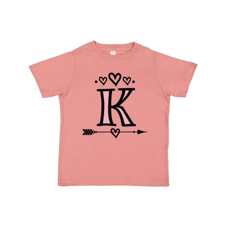 

Inktastic Letter K Monogram Tribal Arrow Gift Toddler Toddler Girl T-Shirt