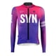 thumbnail image 4 of Maillot de ciclismo de manga larga para mujer clásico CANDY RUSH SYN de color blanco otoñal, ropa de ciclismo de carreras del equipo SYNDICATE, camisetas de ciclismo, 4 of 5