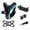 Blue, variant on HONGDAK Helmet Mount for GoPro, Motorcycle Chin Strap Attachment with Extension J Hook Dirt Bike Holder Mounting Accessories for Go Pro Max Hero 13 12 11 10 9 8 Insta360 X5 X4 DJI Osmo Nano Action