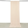 thumbnail image 3 of BalsaCircle 5x14 feet Blush 4-Way Stretch Spandex Divider Backdrop Curtain Home Decorations, 3 of 7