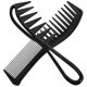thumbnail image 4 of 4pcs Styling Combs Wide Tooth Comb Unisex Women Men Combs Hair Comb Set Hair Styling Tools, 4 of 4