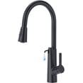 thumbnail image 1 of Touch On Kitchen Faucets with Pull Out Sprayer  Single Handle Modes Kitchen Sink Faucet  Bar Sink Faucet  RV Kitchen Sink Faucet Utility Faucet Pot Filler Faucet with Deck Plate, 1 of 4