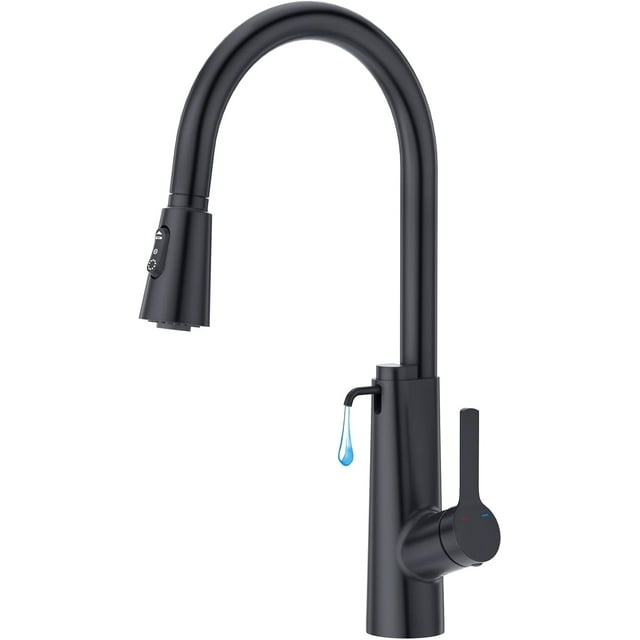 Touch On Kitchen Faucets with Pull Out Sprayer Single Handle Modes Kitchen Sink Faucet Bar Sink Faucet RV Kitchen Sink Faucet Utility Faucet Pot Filler Faucet with Deck Plate