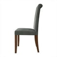thumbnail image 6 of Castle Place Simple Sophisticated Velvet Upholstered Dining Chairs, Light Grey, Set of 2, 6 of 9