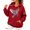 Red_009, variant on Domuza Breast Cancer Awareness Hoodie Women Pink Ribbon Wings Print Long Sleeve Pullover Sweatshirts ,in October We Wear Pink with Pocket Tops Light Purple L