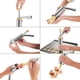 thumbnail image 3 of RV Juego de pistola para moldear galletas (20 piezas), herramientas para hornear, boquilla de montaje de aleación de aluminio, prensa para frijoles y fondant para hornear, 3 of 4