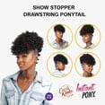 thumbnail image 5 of Ebo Instant Pony Synthetic Heat Resistant Draw String Ponytail Show Stopper Bounce Twist 6” ( T1B/27 Off Black/Honey ), 5 of 6