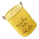 thumbnail image 2 of Cesta para la colada, de lino y algodón, plegable, redonda, para ropa sucia, bolsa de almacenamiento, cesta plegable para la colada, para el hogar, dormitorio, amarillo, 2 of 10