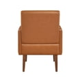 thumbnail image 5 of Solid Wood and Plywood Frame / In Living Room / Brown Faux Leather Accent Piece, 5 of 5
