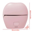 thumbnail image 2 of Costeam Mini Ice Cream Shaped Wireless Hair Straightener Brush Rechargeable，Portable Straightening Brush with Temperature Control Fast Heating Compact Design and Travel Friendly Styling, 2 of 3