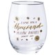 thumbnail image 1 of Copa de vino Silver Buffalo Gilmore Girls Thousand Yellow Daisies 590 ml, 1 of 2