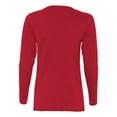 thumbnail image 3 of Gildan Heavy Cotton T-Shirt for Women Long Sleeve Scoop Neck Fit Cotton Shirt up to 3XL, 3 of 5