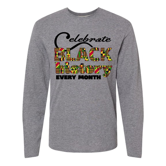 Inktastic Celebrate Black History Every Month Long Sleeve T-Shirt