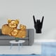 thumbnail image 2 of Figura De Cerdo Afortunado Con Gesto De Mano, Escultura Moderna De Resina Animal, Estatua Creativa De Dedo, Adorno Coleccionable Para Estantería, Entrada, Centro De Mesa, Decoración De, 2 of 8