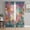 Multicolor, variant on Teal Red Yellow Copper Rust Semi Sheer Curtains 96 Inch Length 2 Panels Set, Abstract Vintage Mottled Art Sheer Kitchen Curtain Privacy Voile Window Curtain for Living Room Bedroom Rod Pocket Drapes