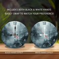 thumbnail image 2 of Foggy Forest Man Walking Wall Clock 10-Inch Silent Wooden Wall Clock, Battery Operated (AA Batteries Not Included), Artistic Home Decor, 2 of 7
