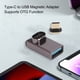 thumbnail image 3 of Adaptador Magnético USB C, Luz Indicador OTG3.0 Adaptador Magnético PD 5V 3A QC 12V 3A Para LA Computerador Portátil, 3 of 7