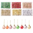 thumbnail image 5 of Juego de 144/24 bolas de colores para Navidad, bolas galvanizadas, adornos colgantes para árbol de Navidad, regalo de fiesta de Año Nuevo, venta al por mayor, 5 of 5