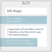 Elita Women's 'Silk Magic' Microfiber Crossover Bra