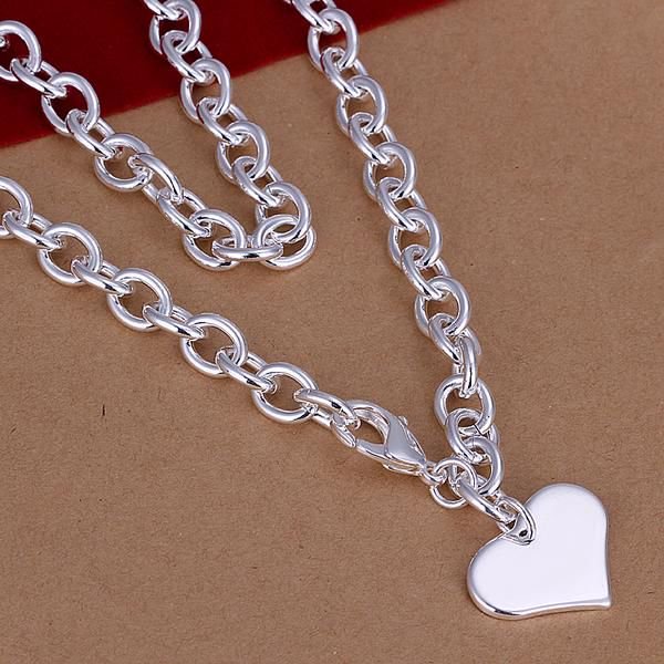 Collares con colgante de libélula y corazón para mujer, cadena gruesa clásica de Plata de Ley 925, accesorios de boda para fiesta de moda, joyería