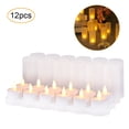 thumbnail image 1 of 12 velas sin llama realistas, parpadeantes, amarillas, LED, inalámbricas, candelitas Irfora Conjunto de lámpara de vela electrónica, 1 of 7