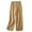 Khaki, variant on Hvyesh Women Linen Pants Wide Leg Elastic High Waisted Palazzo Trousers Casual Loose Beach Vacation Clothes with Pockets