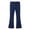 0$-Navy1828, variant on Kiijoy Girls Flared Leggings Pants Casual Solid Stretch Ruffle Pants, Black, Sizes 4-16
