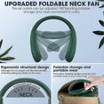 thumbnail image 4 of high quality Neck Fan, Portable Foldable Bladeless Neck Fans, Intelligent LED Digital Display, Folding USB Hands Free Fan for Travel, 4 of 5