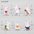 thumbnail image 2 of 6pcs Bunny Cake Topper Adornos Chic Rabbits Garden Figuri, 2 of 5