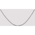 thumbnail image 2 of 14K White Gold Wg 2.2mm D/C Round Open Link Cable Chain (16 X 2.2) Made In Peru pen199-16, 2 of 5