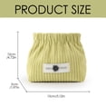 thumbnail image 4 of Corduroy Elastic Storage Bag, Mini Travel Cosmetic Bag, Portable Makeup StorageBag Hair Tie Organizer Storage Clutch, Cute Hair Clips Jewelry Organizer for Women, 4 of 7
