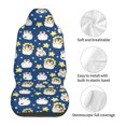 thumbnail image 5 of Pofeuu Star Penguin Print Automotive Car Seat Covers Flat Cloth Full Set Seat Covers,Car Seat Covers front seats for Cars Trucks and SUVs(Two packs), 5 of 7