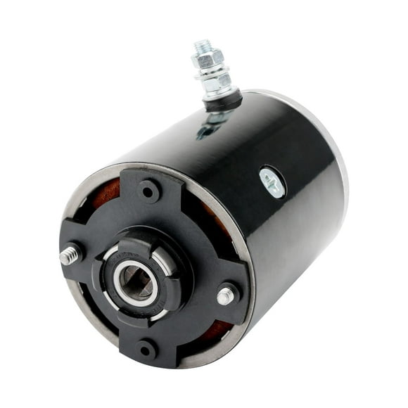 Hydraulic Pump Motor, Replace# Iskra Slotted Shaft 11-212-440, 11-212-598, AMF4633, 39200428F, Compatible with Rv Motor Home Leveler & MTE Hydraulic System, Electric Power Gear Pump Assembly, 12 Volt