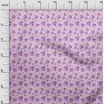 thumbnail image 3 of oneOone Cotton Cambric Medium Purple Fabric Watercolor Floral Craft Projects Decor Fabric Printed By The Yard 42 Inch Wide, 3 of 4