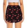 thumbnail image 2 of Lsque Flamingo Printed Women's Running Shorts with Liner Pockets,Elastic Quick Dry Workout Athletic Gym Yoga Shorts,Womens High Waist Shorts-Large, 2 of 9