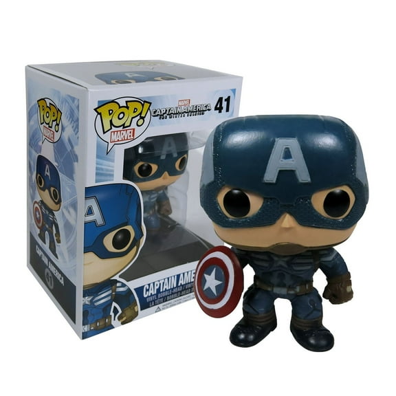 Pop! Marvel Captain America The Winter Soldier Vinyl Bobble-Head Captain America #41 (Vaulted)