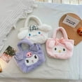 thumbnail image 3 of Mochila De felpa Kawaii Sanrio Kuromi Plushie para mujer, Cinnamoroll bolso de mano, My Melody, bandolera de maquillaje, regalo para niña, 3 of 4