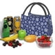 thumbnail image 3 of Balery Snowflakes On Dark Blue Bolsa de Aislamiento Portátil – Bolsa de Almuerzo con Forro de Aluminio Mejorado, Funda Impermeable y Fácil de Limpiar para Picnic y Caja de Almuerzo, 3 of 6