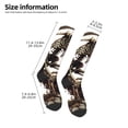 thumbnail image 2 of Balery Skeleton Dance with Mushrooms Printed Novelty Socks Men's Women's Crew Socks Sports Socks Knee High Socks Cotton Socks Quirky and Cool Socks, 2 of 9